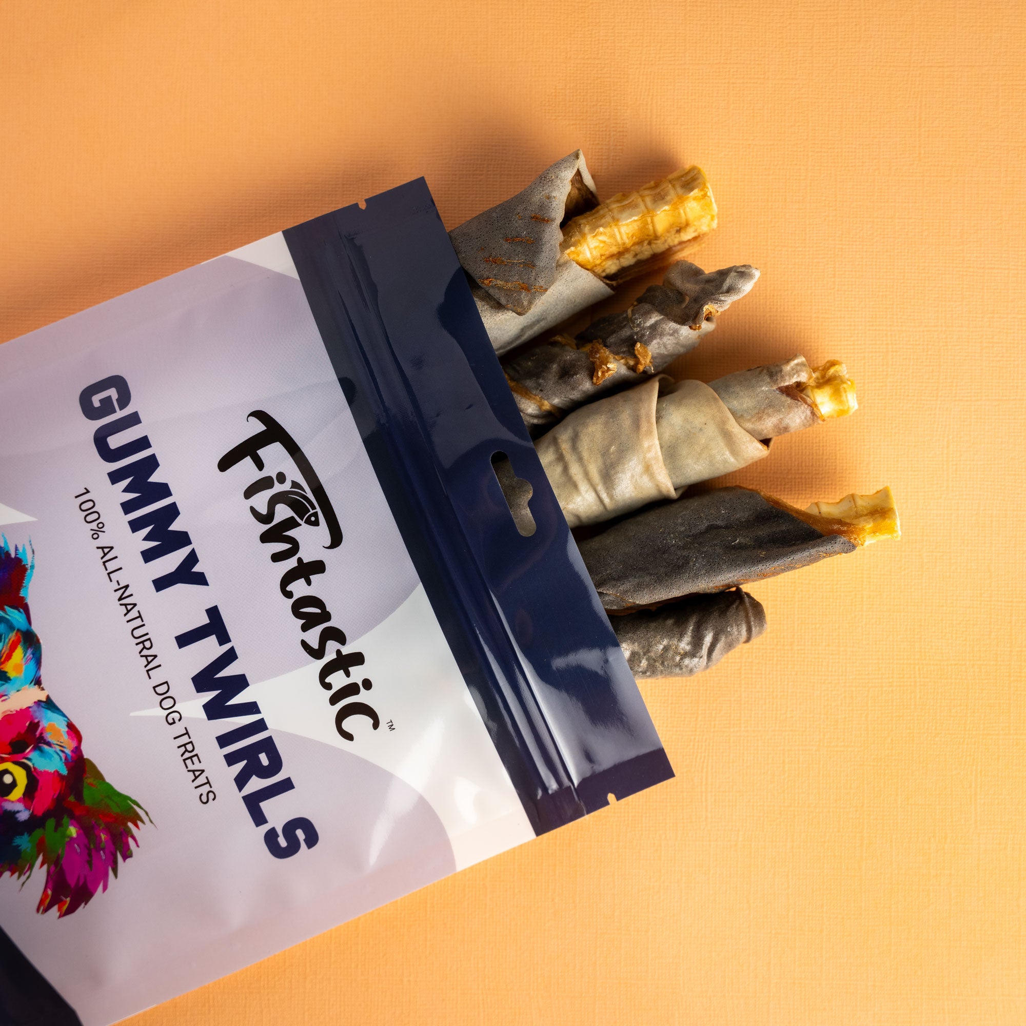 Fishtastic Gummy Twirls- Hand Crafted Chews (5pcs)