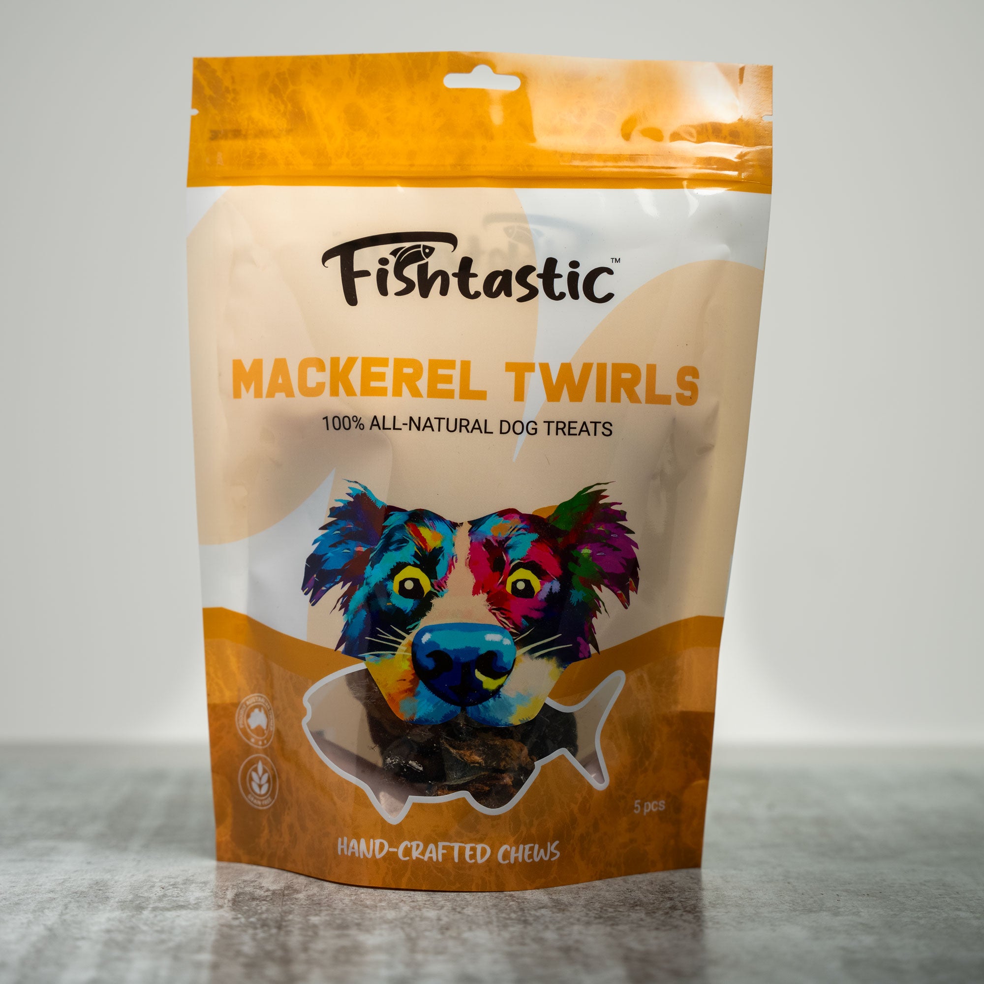 Fishtastic Mackerel Twirls - Hand Crafted Chews (5 Pack)