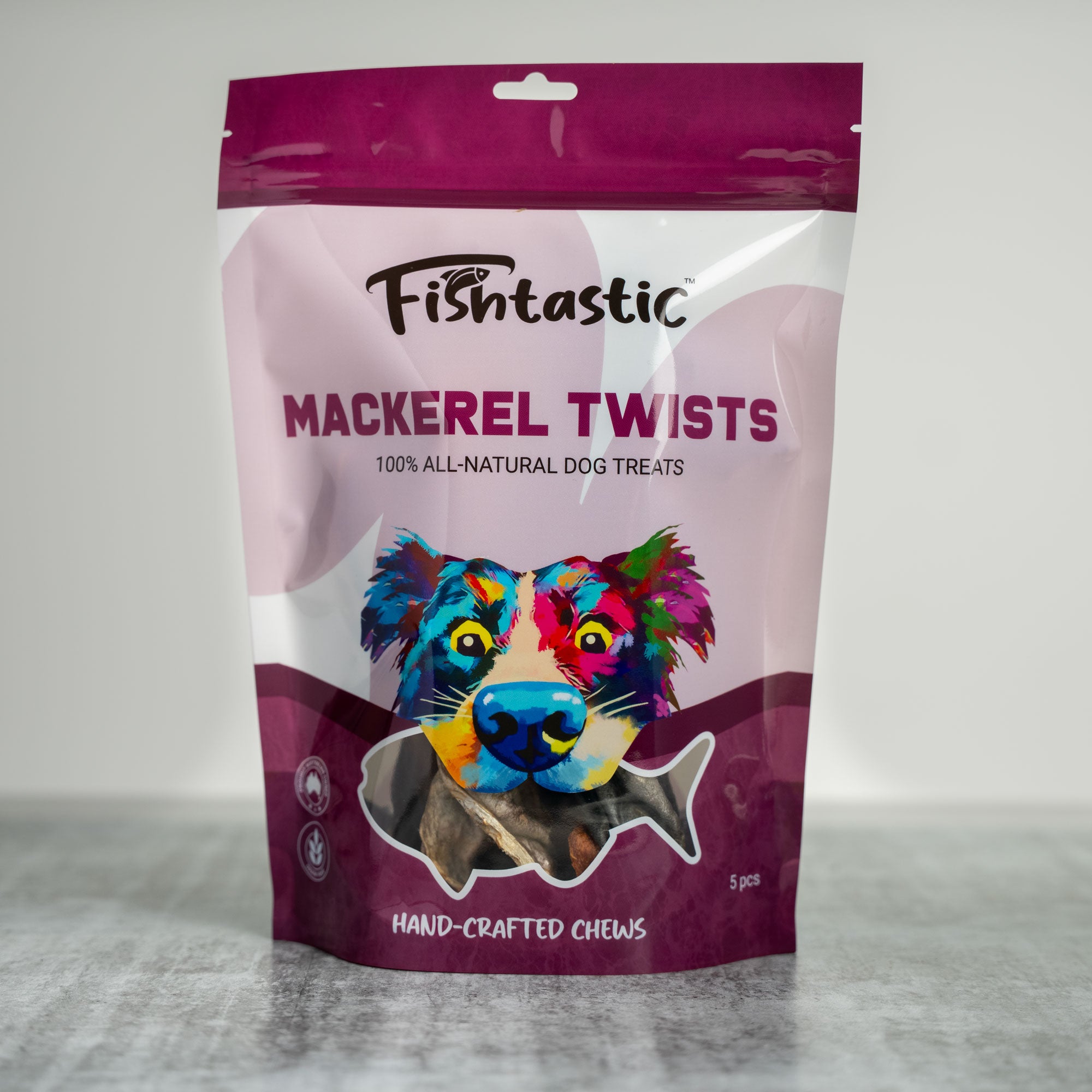 Fishtastic Mackerel Twists - Hand Crafted Chews (5pcs)