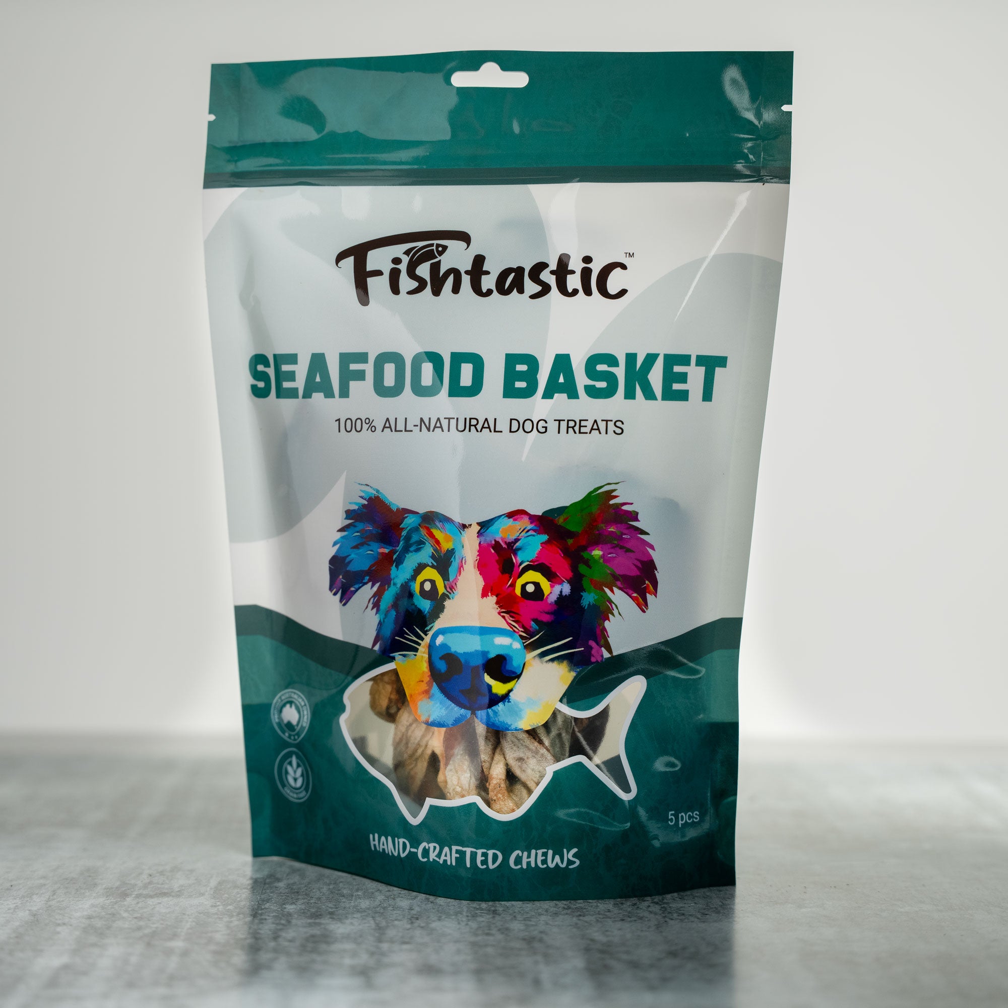 Fishtastic Seafood Basket - Hand Crafted Chews (5pcs)