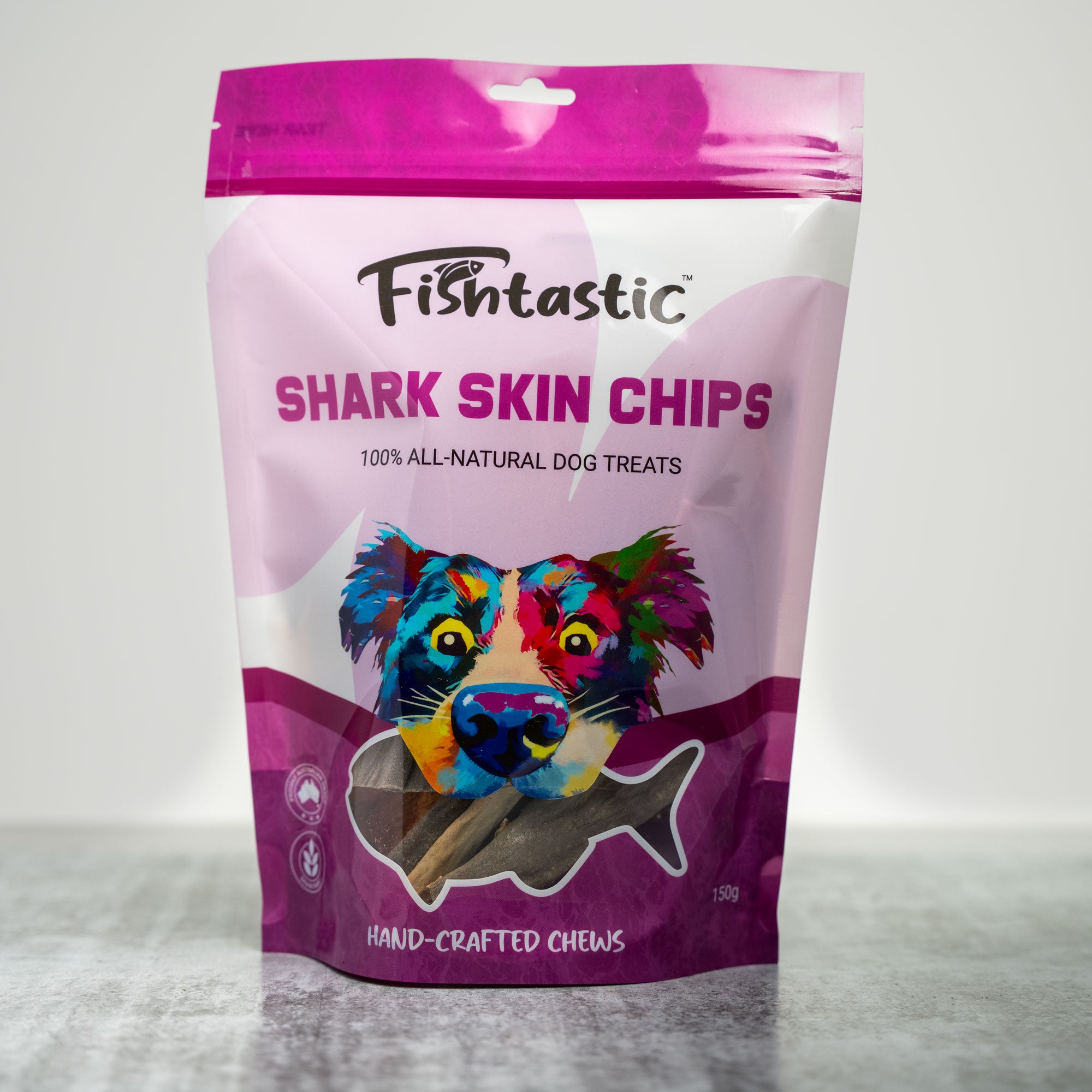 Fishtastic Shark Skin Chips- Hand Crafted Chews (150gram)