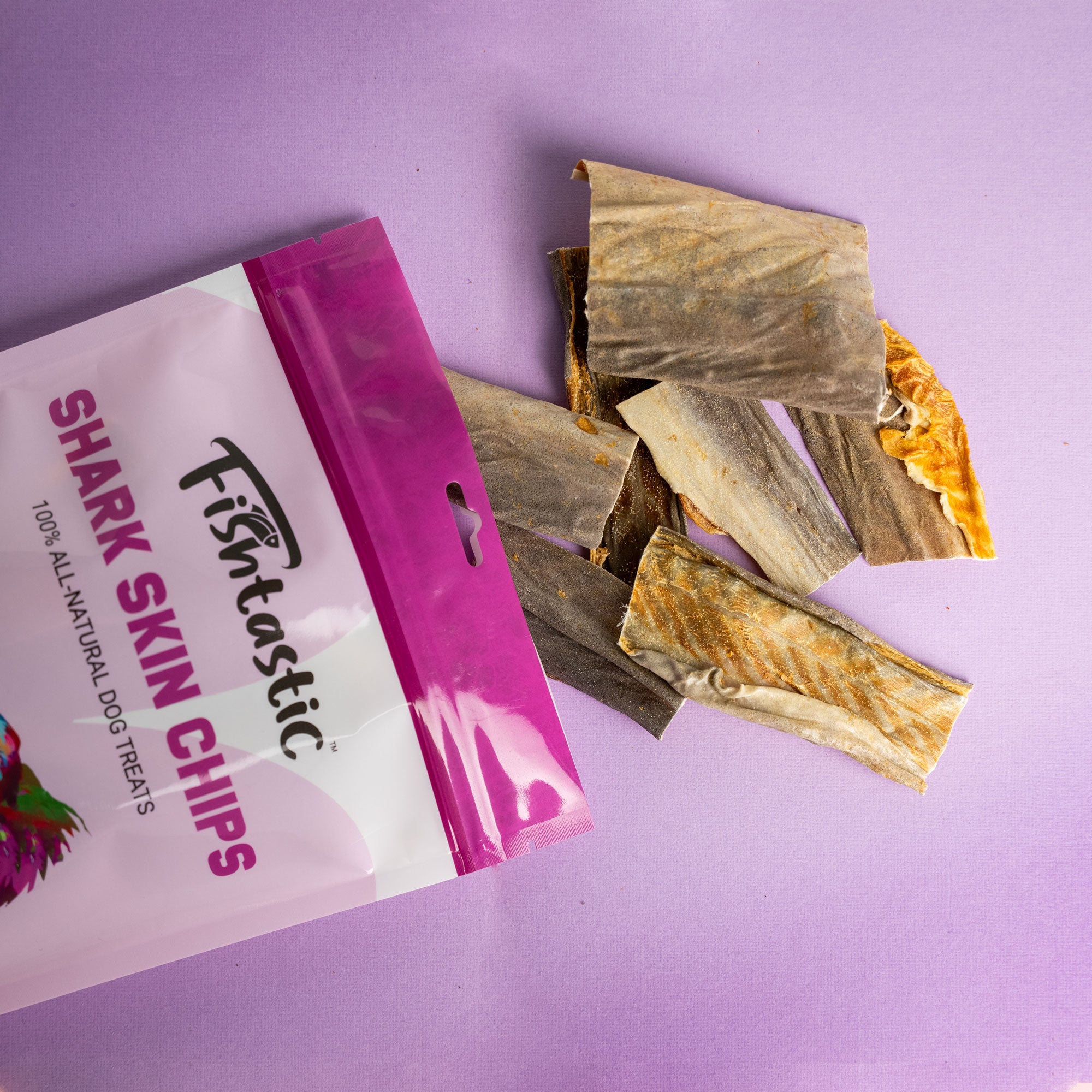 Fishtastic Shark Skin Chips- Hand Crafted Chews (150gram)