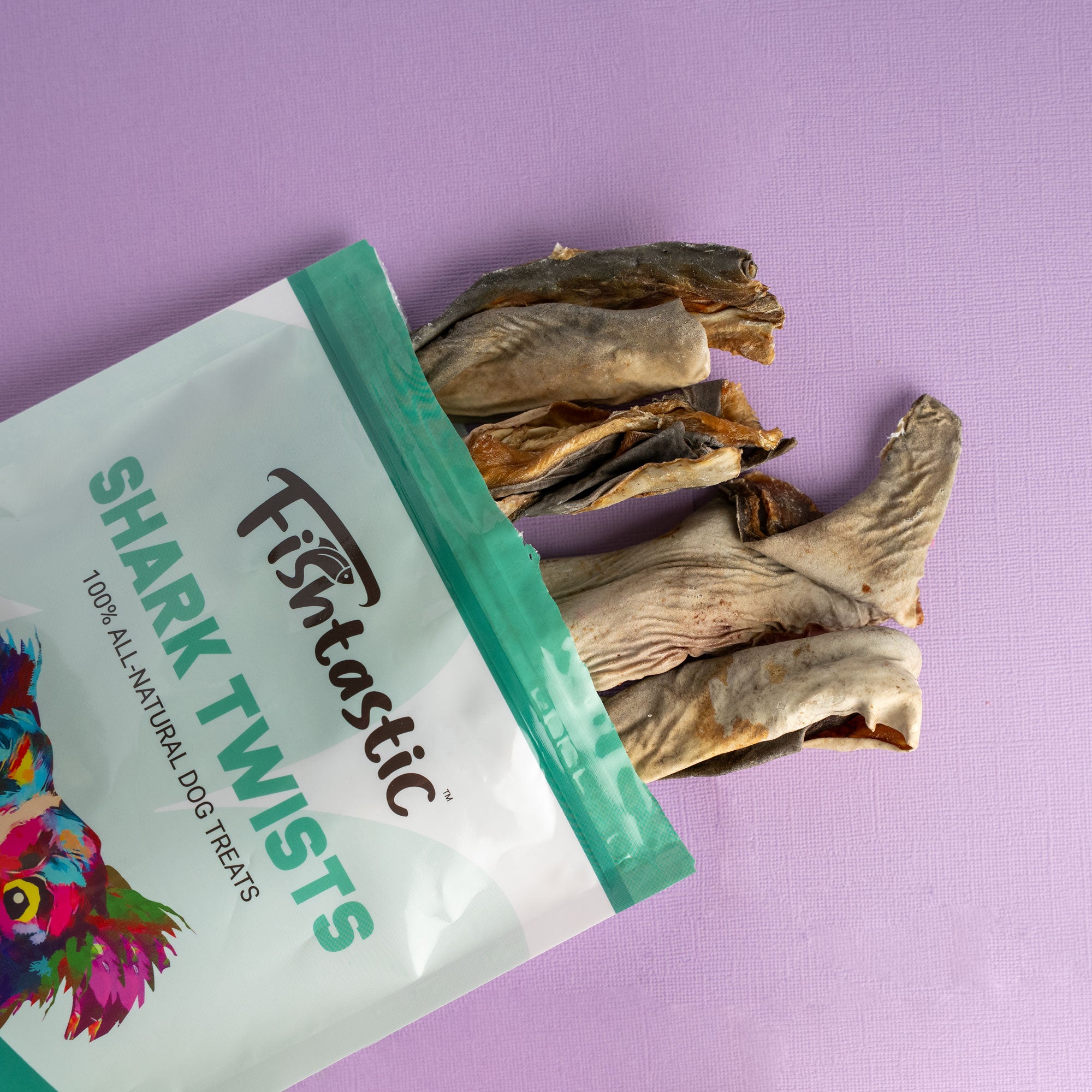 Fishtastic Shark Twists- Hand Crafted Chews (5pcs)