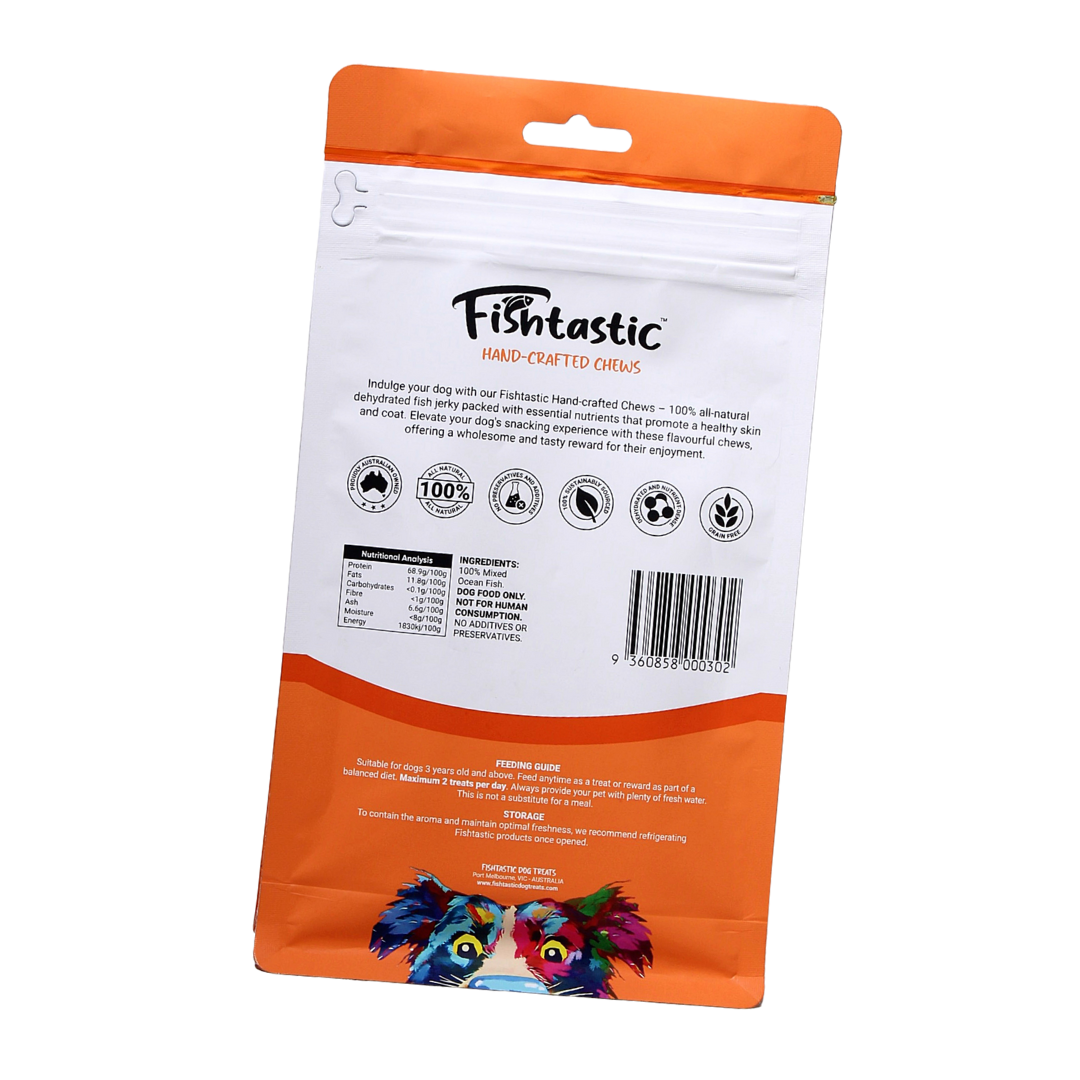 Fishtastic Fish Jerky - Hand-Crafted Dog Chews (100g)