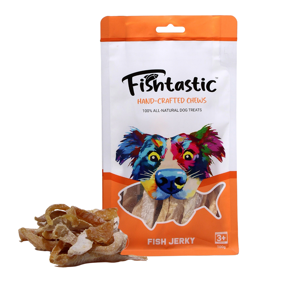 Fishtastic Fish Jerky - Hand-Crafted Dog Chews (100g)