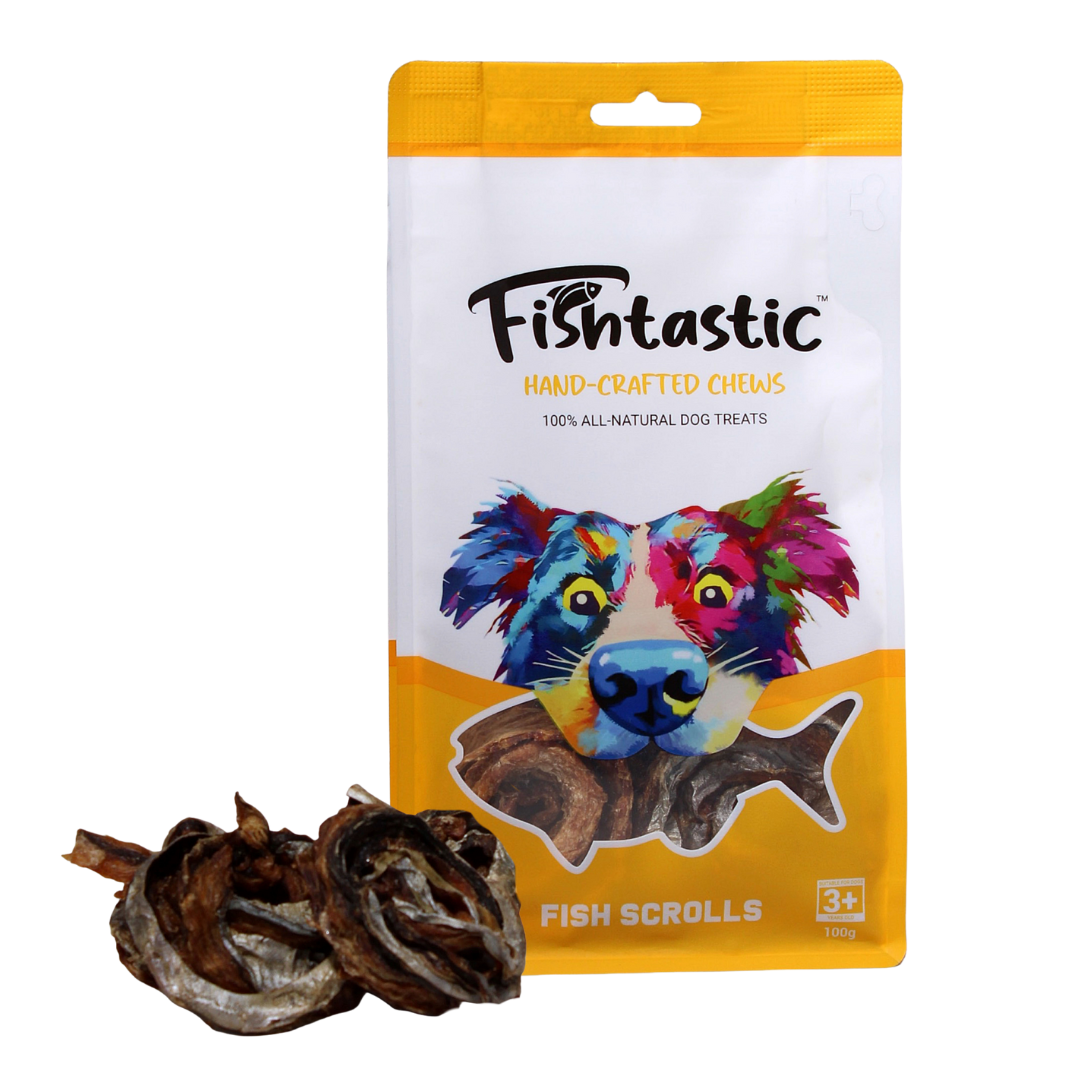 Fishtastic Fish Scrolls - Hand Crafted Chews (100gram)