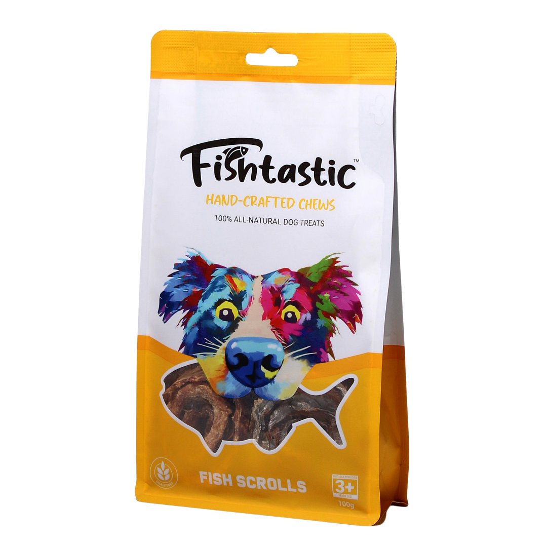 Fishtastic Fish Scrolls - Hand Crafted Chews (100gram)