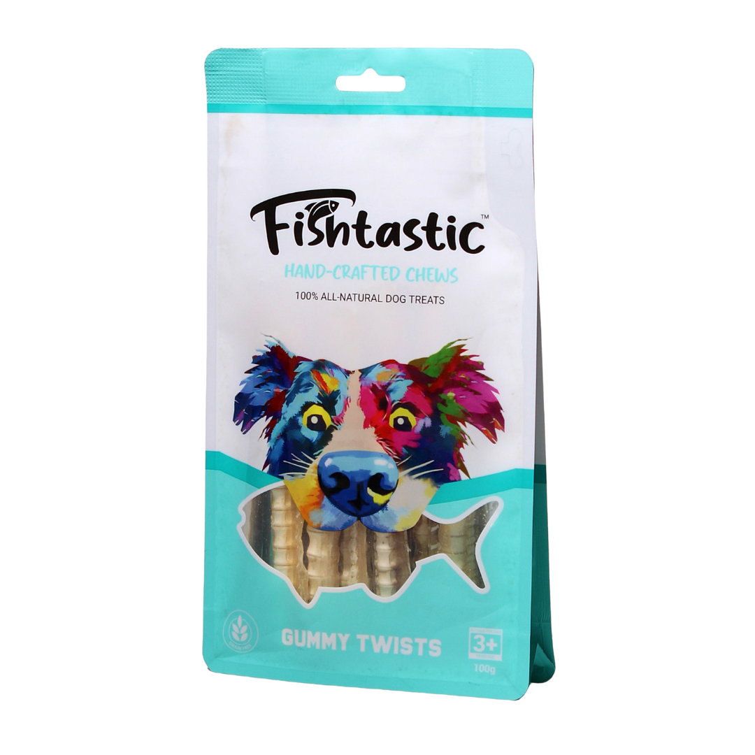 Fishtastic Gummy Twists - Hand Crafted Chews (100gram)